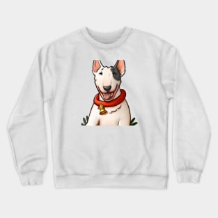 Cute Bull Terrier Drawing Crewneck Sweatshirt